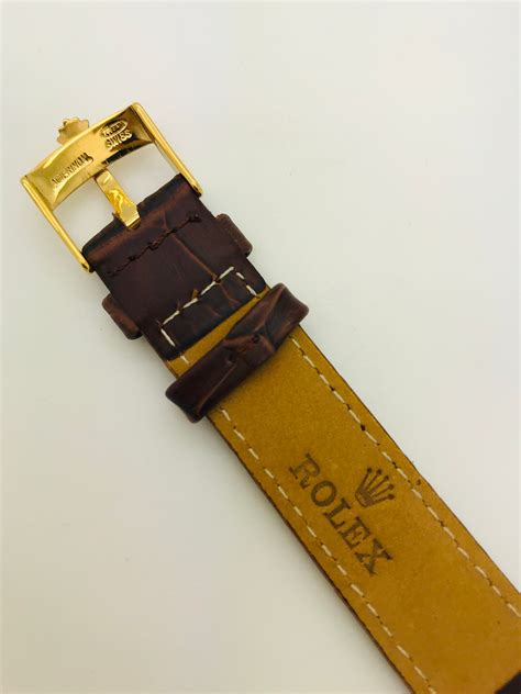 genuine rolex leather watch straps